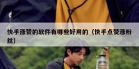 快手涨赞的软件有哪些好用的（快手点赞涨粉丝）