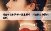 抖音粉丝和赞哪个更重要呢（抖音粉丝和赞的区别）