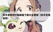 快手涨赞软件破解版下载大全视频（快手花钱涨赞）