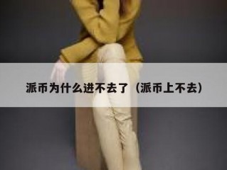 派币为什么进不去了（派币上不去）