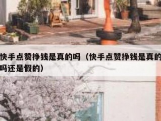 快手点赞挣钱是真的吗（快手点赞挣钱是真的吗还是假的）