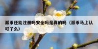 派币还能注册吗安全吗是真的吗（派币马上认可了么）