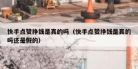 快手点赞挣钱是真的吗（快手点赞挣钱是真的吗还是假的）
