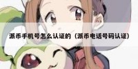派币手机号怎么认证的（派币电话号码认证）