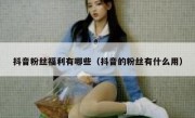 抖音粉丝福利有哪些（抖音的粉丝有什么用）