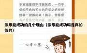 派币能成功的几个理由（派币能成功吗是真的假的）