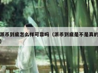 派币到底怎么样可靠吗（派币到底是不是真的）
