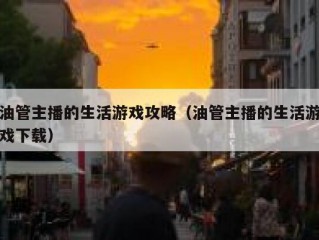 油管主播的生活游戏攻略（油管主播的生活游戏下载）