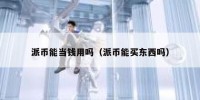 派币能当钱用吗（派币能买东西吗）