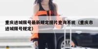 重庆进城限号最新规定图片查询系统（重庆市进城限号规定）