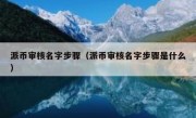派币审核名字步骤（派币审核名字步骤是什么）