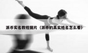 派币实名教程图片（派币的真实姓名怎么看）