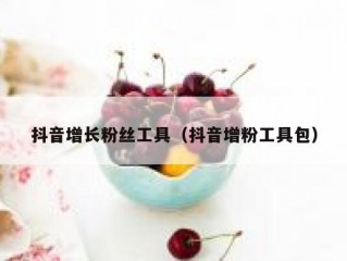 抖音增长粉丝工具（抖音增粉工具包）