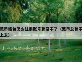 派币钱包怎么注册账号登录不了（派币总登不上去）