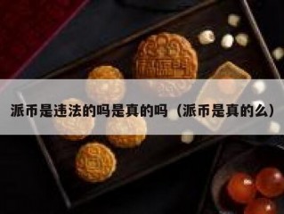 派币是违法的吗是真的吗（派币是真的么）