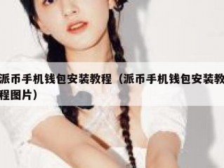 派币手机钱包安装教程（派币手机钱包安装教程图片）