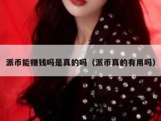 派币能赚钱吗是真的吗（派币真的有用吗）