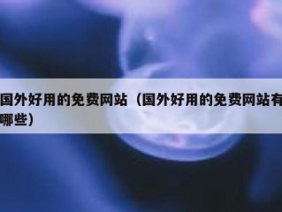 国外好用的免费网站（国外好用的免费网站有哪些）