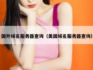 国外域名服务器查询（美国域名服务器查询）