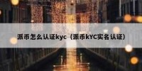 派币怎么认证kyc（派币kYC实名认证）