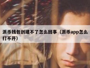派币钱包创建不了怎么回事（派币app怎么打不开）