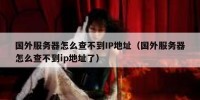国外服务器怎么查不到IP地址（国外服务器怎么查不到ip地址了）