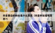 抖音里边的粉丝是什么意思（抖音粉丝是啥意思?）
