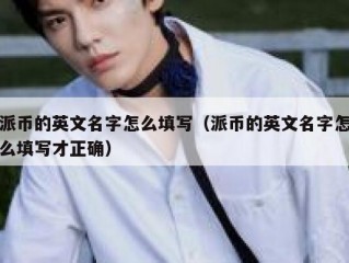 派币的英文名字怎么填写（派币的英文名字怎么填写才正确）