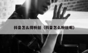 抖音怎么得粉丝（抖音怎么粉丝呢）