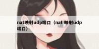 nat映射udp端口（nat 映射udp端口）