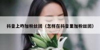 抖音上咋加粉丝团（怎样在抖音里加粉丝团）