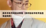 派币手机号码验证教程（派币验证手机号信息发送失败）
