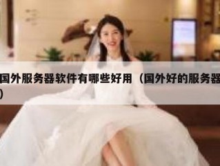 国外服务器软件有哪些好用（国外好的服务器）