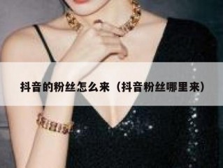 抖音的粉丝怎么来（抖音粉丝哪里来）