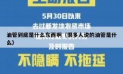油管到底是什么东西啊（很多人说的油管是什么）