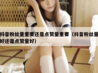 抖音粉丝量重要还是点赞量重要（抖音粉丝量好还是点赞量好）
