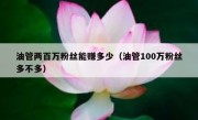 油管两百万粉丝能赚多少（油管100万粉丝多不多）