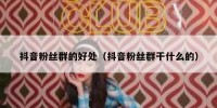 抖音粉丝群的好处（抖音粉丝群干什么的）