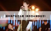 派币用户名怎么看（派币怎么审核名字）