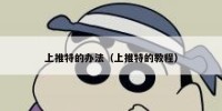 上推特的办法（上推特的教程）