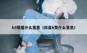 k9赞是什么意思（抖音k赞什么意思）