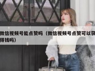 微信视频号能点赞吗（微信视频号点赞可以获得钱吗）