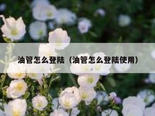 油管怎么登陆（油管怎么登陆使用）