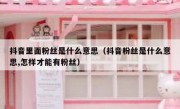 抖音里面粉丝是什么意思（抖音粉丝是什么意思,怎样才能有粉丝）