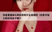 抖音里面加入粉丝团有什么收益吗（抖音中加入粉丝团能干嘛?）