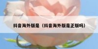 抖音海外版是（抖音海外版是正版吗）