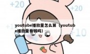 youtube播放量怎么算（youtube播放量有钱吗）