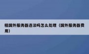 租国外服务器违法吗怎么处理（国外服务器费用）