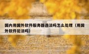 国内用国外软件服务器违法吗怎么处理（用国外软件犯法吗）