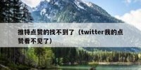推特点赞的找不到了（twitter我的点赞看不见了）
